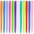 LeeWin Single Color Straight Clip in Hair Extensions Colorful Rainbow Hair Extensions for Kids Women's Gifts