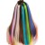 LeeWin Clip De Couleur Unique Droite Dans Les Extensions De Cheveux Colorés Arc-en-Ciel Extensions Pour Enfants Cadeaux Des Femmes