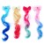 10 piezas Multi-Colors Extensiones de cabello para niños Curly Little Girl en extensiones de cabello Lindos clips de cabello de arco de unicornio niños para niñas