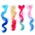 10 Pieces Multi-colors Kids Hair Extensions Curly Little Girl Clip on Hair Extensions Cute Unicorn Bow Colored Hair Clips Kids for Girls