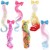 10 piese Multi-culori Extensii de păr pentru copii Curly Little Girl Clip pe extensii de păr Drăguț Unicorn Bow Colored Hair Clips Copii pentru fete