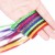 LeeWin Single Color Straight Clip in Hair Extensions with Small Three Strands Hair Braids Colorful Rainbow Hair Extensions for Kids Women's Gifts Halloween Christmas Party Highlights