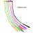 Single 9 colors Colored Braids Hair Extensions with Clip Snaps Rainbow Braided Kids Hair Accessories for Children Performance Kids Girls Halloween Cosplay Party Dress up