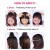 LeeWin 2 pack 4 pulgadas Piezas de cabello cortas y gruesas que agregan volumen adicional de cabello Clip en extensiones de cabello Adorno para cabello para mujeres con cabello adelgazado