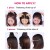 LeeWin 2 pack 4 pouces Postiches épais courts ajoutant un clip de volume de cheveux supplémentaire dans les extensions de cheveux Topper de cheveux pour les femmes aux cheveux clairsemés