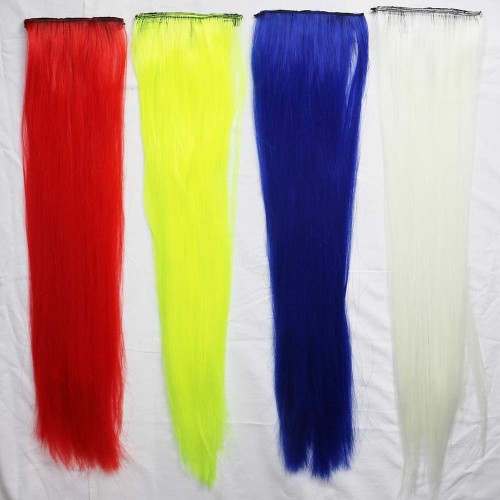 LeeWin 2 gói Singlee Color Straight Style Short Thick Hairpieces Thêm thêm khối lượng tóc Clip trong phần mở rộng tóc Hair Topper cho phụ nữ tóc mỏng