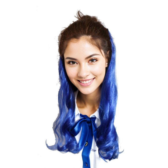 LeeWin Klip Bergelombang Panjang Kuat Pada Ekstensi Rambut Untuk Wanita 4PCS / Set Ekstensi Rambut Potongan Rambut Sintetis Satu Warna