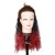 LeeWin 4Pcs / Set Jagung Bergelombang Ombre Warna Klip pada Ekstensi Rambut Potongan Rambut Sintetis untuk Wanita Gadis Ekstensi Rambut Potongan rambut Klip Terlihat Indah