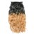 LeeWin 4Pcs/Set Mais wellige Ombre Farbe Clip on Haarverlängerungen Synthetische Haarteile für Frau Mädchen Haarverlängerungen Haarteile Clip in sieht schön aus
