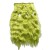 LeeWin Single Color Corn Wavy Style Hair 5 Clips on Hair Extension Synthetic Hair Pieces for Kids Women's Gifts