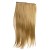 LeeWin Single Color Straight Style Hair 5 Clips on Hair Extension Synthetic Hair Pieces for Kids Women's Gifts