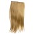 LeeWin Cabello de estilo recto de un solo color 5 clips en extensiones de cabello Piezas de cabello sintético para niños Regalos para mujeres