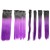 LeeWin 6Pcs/Set Straight Ombre Color Clip on Hair Extensions Synthetic Hair Pieces for Woman Girl Hair Extension Hairpieces Clip in Looks Beautiful