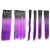 LeeWin 6Pcs/Set Straight Ombre Color Clip on Hair Extensions Synthetic Hair Pieces for Woman Girl Hair Extension Hairpieces Clip in Looks Beautiful