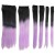 LeeWin 6Pcs/Set Straight Ombre Color Clip on Hair Extensions Synthetic Hair Pieces for Woman Girl Hair Extension Hairpieces Clip in Looks Beautiful