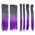 LeeWin 6Pcs/Set Straight Ombre Color Clip on Hair Extensions Synthetic Hair Pieces for Woman Girl Hair Extension Hairpieces Clip in Looks Beautiful