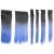 LeeWin 6 Pcs/Set Droite Ombre Couleur Clip sur Extensions De Cheveux Synthétiques Morceaux De Cheveux pour Femme Fille Extension De Cheveux Postiches Clip en Looks Beautiful