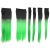 LeeWin 6Pcs/Set Straight Ombre Color Clip on Hair Extensions Synthetic Hair Pieces for Woman Girl Hair Extension Hairpieces Clip in Looks Beautiful