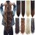 LeeWin Straight 7 Pcs Full Head Party Highlights Clip on Hair Extensions Colored Hair Streak Human Hair Pieces