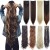 LeeWin Straight 7 Pcs Full Head Party Highlights Clip on Hair Extensions Colored Hair Streak Synthetic Hairpieces