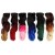 LeeWin Curly Ombre Color 7Pcs Full Head Party Highlights Clip en Extensiones de Cabello Cabello Coloreado Raya De Pelo Postizos Sintéticos