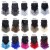 LeeWin Curly Ombre Color 7Pcs Full Head Party Highlights Clip on Hair Extensions Colored Hair Streak Synthetic Hairpieces