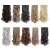 LeeWin Curly 7 Pcs/Set Full Head Party Highlights Clip on Hair Extensions Colored Hair Streak Synthetic Hairpieces