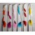 Alligator clip six-colors Reed Feather Floating hair printed stripes pre-bonded synthetic hair Composite feather hair extensions