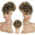 Afro puff ponytail rambut palsu untuk wanita hitam keriting kinky afro puff shabstring ekorstring ekor dengan rambut keriting ponytail abu -abu afro untuk garam rambut semula jadi dan rambut palsu lada untuk wanita