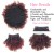 Afro Puff Ponytail Perucas para Mulheres Pretas Kinky Curly Afro Puff Drawstring Ponytail Com Cabelo encaracolado Bangs Cinza Afro Ponytail para Cabelo Natural Sal e Pimenta Perucas para Mulheres