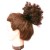 Ombre Color Afro Afro Puff Drawingtail Bun Resistente al calor Síntesis Caballo rizado Extensiones de cabello con dos clips, clavijas rizadas para mujeres