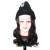 LeeWin Knitted Beanie Hat with Hair Piece, Beanie with Curly Velcro Synthetic Hair Piece Attached for Women Girls Winter Single Color