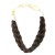 波西米亚五股编织发带 - 手工制作女性单色发带，可调节松紧带和橡皮筋发带 - 时尚发饰