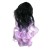 Ombre Color Ponytail Extension Wrap Around Curly Wave Hair Extensions Synthetic Pony Tail Hairpiece untuk Wanita Gadis