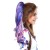 Ombre Color Ponytail Extension Wrap Around Curly Wave Hair Extensions Synthetic Pony Tail Hairpiece for Women Girls