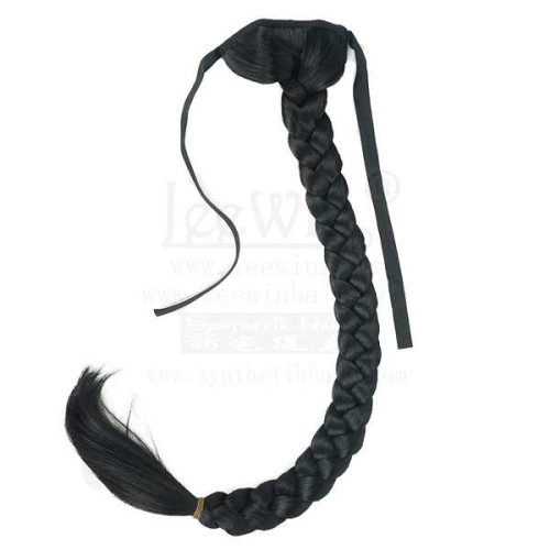 Trenza de un solo color, trenza, trenzas de cabello, vendaje, cola de caballo, peluca, fábrica de extensiones de cabello de seda de alta temperatura, accesorios para el cabello al por mayor