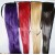 Satu warna rambut lurus serat perban kuncir kuda wig suhu tinggi sutra rambut ekstensi pabrik grosir aksesoris rambut