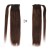 Velcro warna tunggal Ponytail Extension Wrap Around Straight Hair Extensions Rambut manusia Pony Tail Hairpiece untuk Wanita Gadis