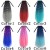 Synthetic Long Kinky Curly Fluffy Ponytail Hair Extensions Ombre Color Cosplay Hairpieces for Women