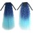 Synthetic Long Kinky Curly Fluffy Ponytail Hair Extensions Ombre Color Cosplay Hairpieces for Women