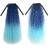 Sintetis Panjang Keriting Keriting Fluffy Ponytail Hair Extensions Ombre Color Cosplay Hairpieces untuk Wanita