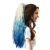 Ombre Color Corn Wave Ponytail Extension Clip dalam Bungkus Keriting Bergelombang Panjang Di Sekitar Magic lengket Velcro Pony Tail Potongan Rambut Sintetis Tahan Panas untuk Wanita