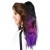 Ombre Color Corn Wave Ponytail Extension Clip în lung ondulat Curly Wrap Around Magic lipicios Velcro Pony Tail Heat Resistant Synthetic Hairpiece pentru femei