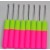 10PCS/lot 有用的钩针联锁头发微编织针工具DIY毛衣针织15.5cm