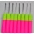 10 cái / lô Hữu ích móc móc Khóa lồng vào nhau Tóc Micro Braid Needle Tool Tự làm áo len đan 15,5cm