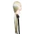LeeWin Mannequin Head with Hair 16inches-24inches Long Synthetic Hair Styling Training Head Manikin Cosmetology Head Hair Female Europe Face Style