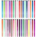Extensiones de cabello de colores de 12 piezas Extensiones de cabello rectas multicolores con clip Extensiones de cabello arcoíris coloridas para niños Regalos para mujeres Halloween Lo más destacado de la fiesta de Navidad