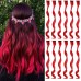 Extensiones de cabello de colores de 12 piezas Extensiones de cabello rizadas multicolores con clip Extensiones de cabello arcoíris coloridas para niños Regalos para mujeres Lo más destacado de la fiesta de Navidad de Halloween