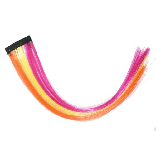 4PCS Colored Hair Extensions Straight Piano Color Clip in Hair Extensions Colorful Rainbow Hair Extensions for Kids Women Gifts Halloween Christmas Party Highlights