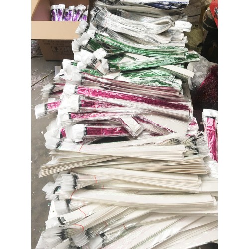 Clip in Tinsel Hair Extensions Heat Resistant Fairy Hair Tinsel Kit for Women Girls Hair Accessories Glitter for Christmas Halloween Cosplay Party